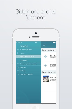 Side menu and its functions
